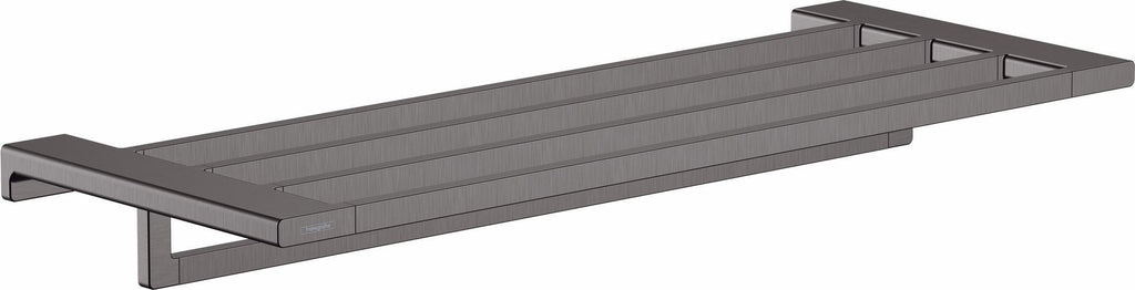 41751007 AddStoris Shelf With Towel Bar - Brushed Black Chrome 41751340 Hansgro ...