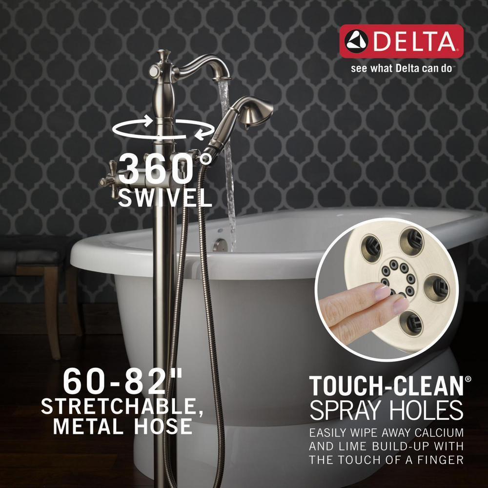 Traditional Floor Mount Freestanding Tub Filler Trim (Less Handles ...