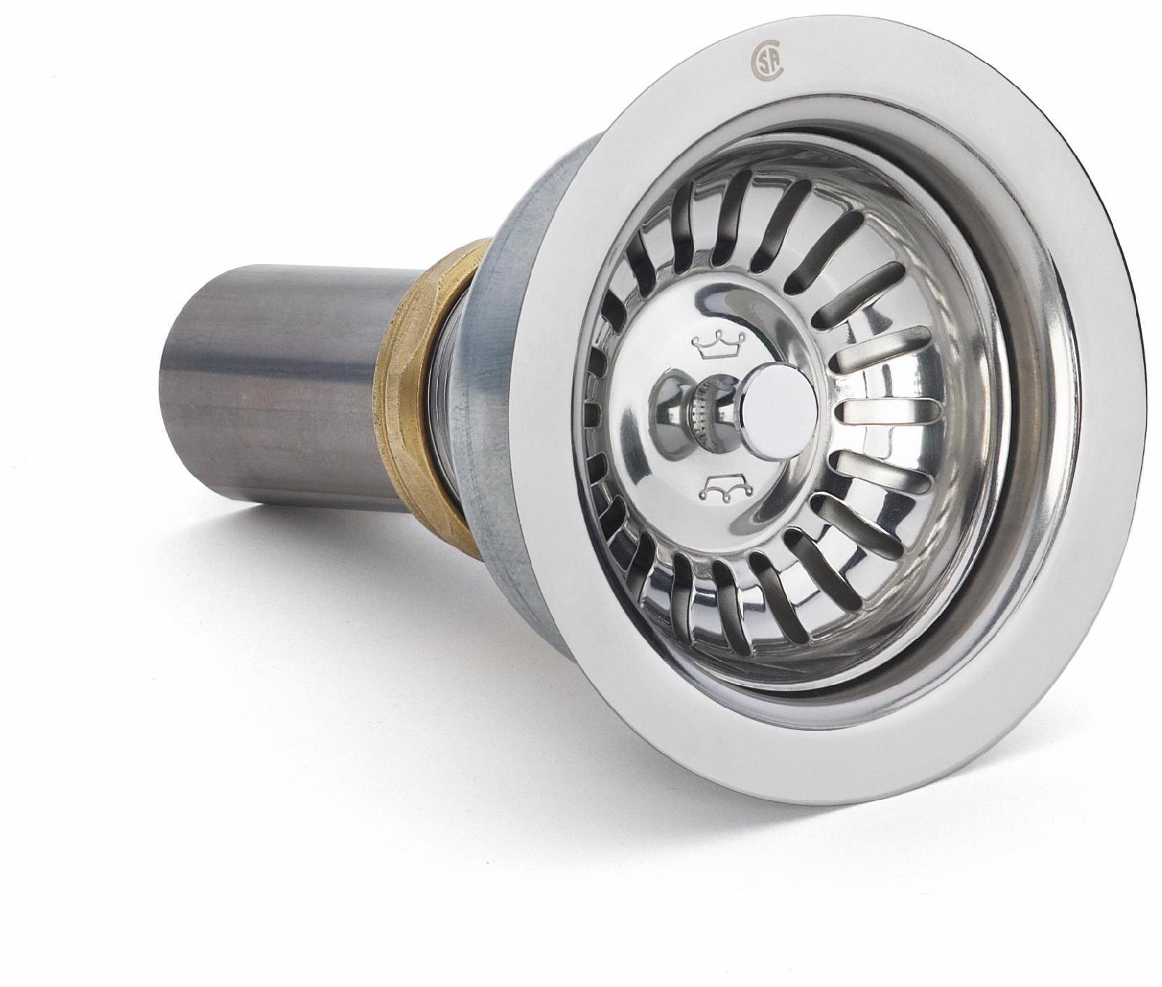 Basket Strainer and Tailpiece Stainless Steel 1140 Kindred Plumbing