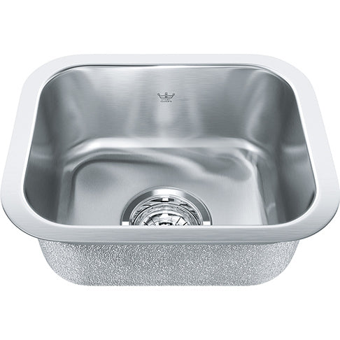Kindred QSU1113-6 1 Bowl Undermount Sink - Stainless Steel