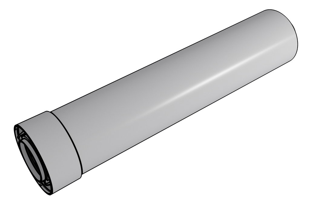 2/4 (60/100) Condensing Vent Pipe Extension 229309NPP RINNAI