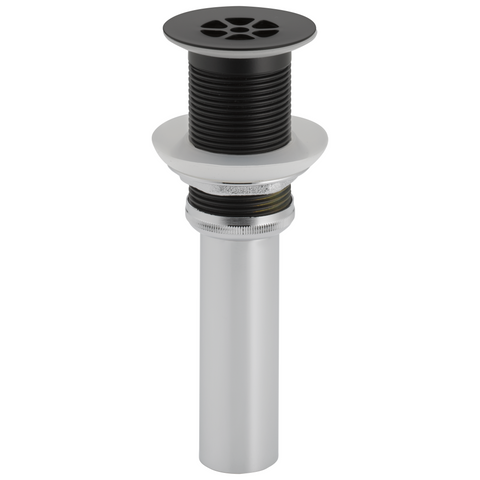 Grid Strainer Without Overflow - Matte Black | Plumbing Online Canada
