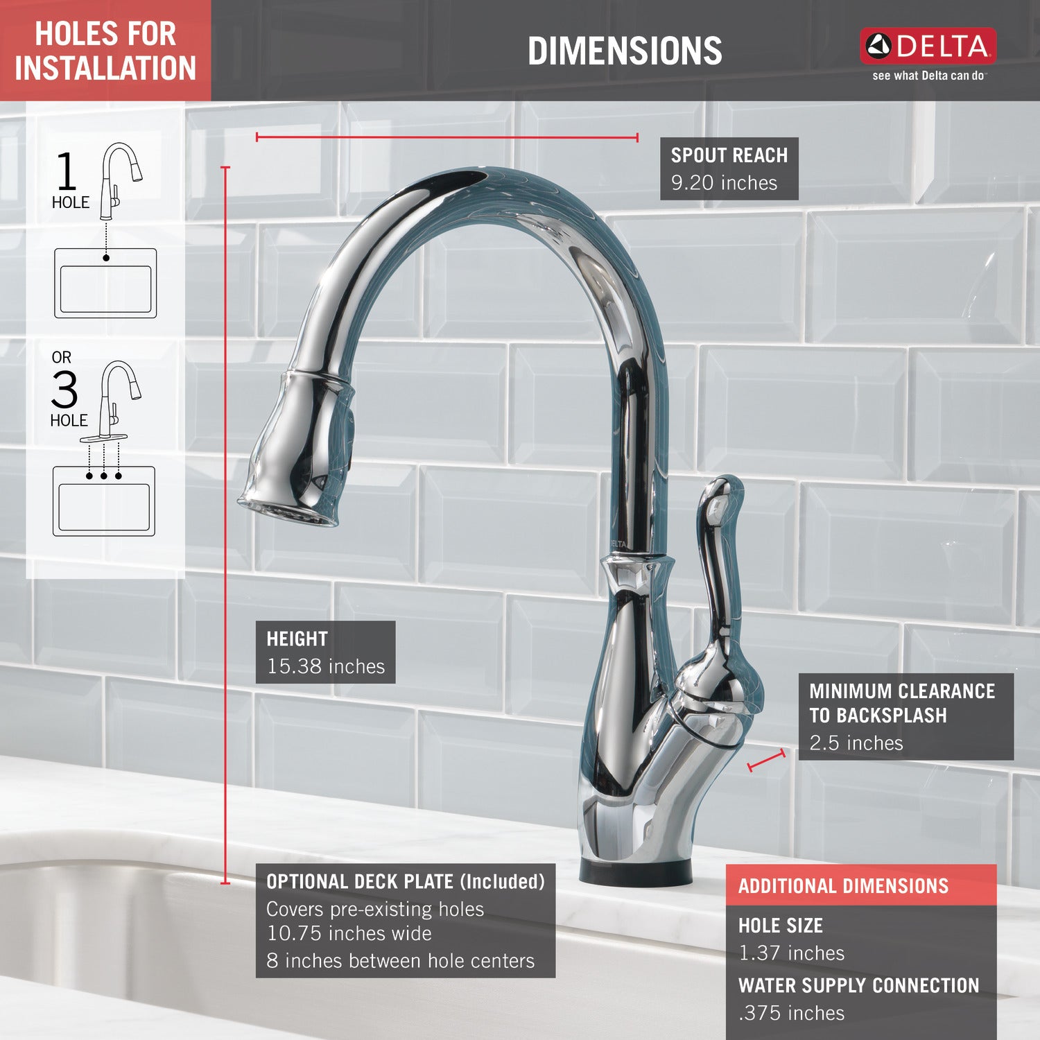 Delta 9178t Dst Leland Touch Kitchen Faucet With Pulldown Spray Chro Plumbing Online Canada 2684