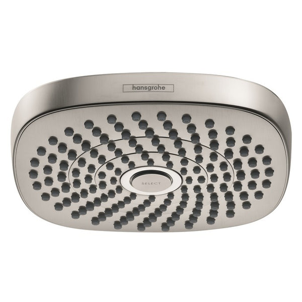 Hansgrohe 04387820 Croma Select E 180 2-Jet Shower Head - Brushed Nickel